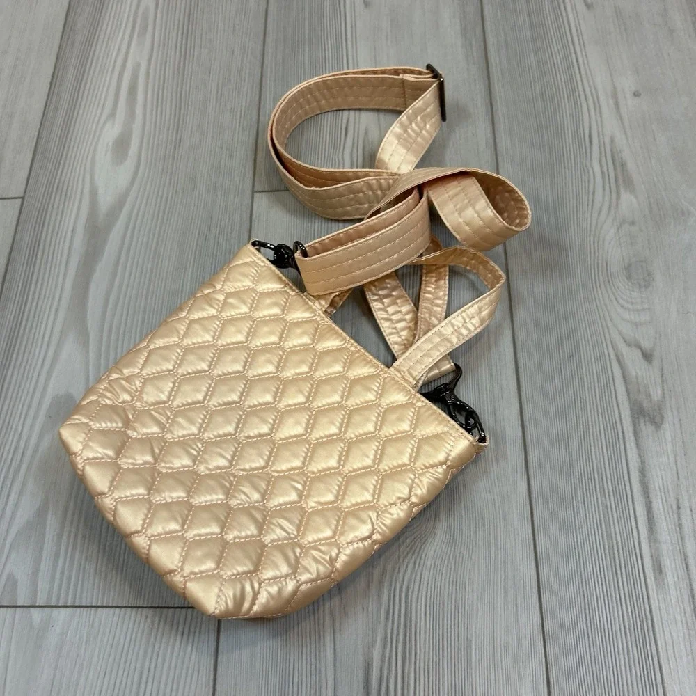 Lug 'Tip Toe' Tiptoe‎ Tote Cross-body Bag Purse Metallic Rose Gold